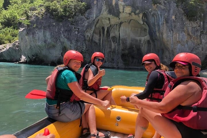 Vjosa rafting, on the Vjosa River Rafting & Benja Hot Springs Day Trip