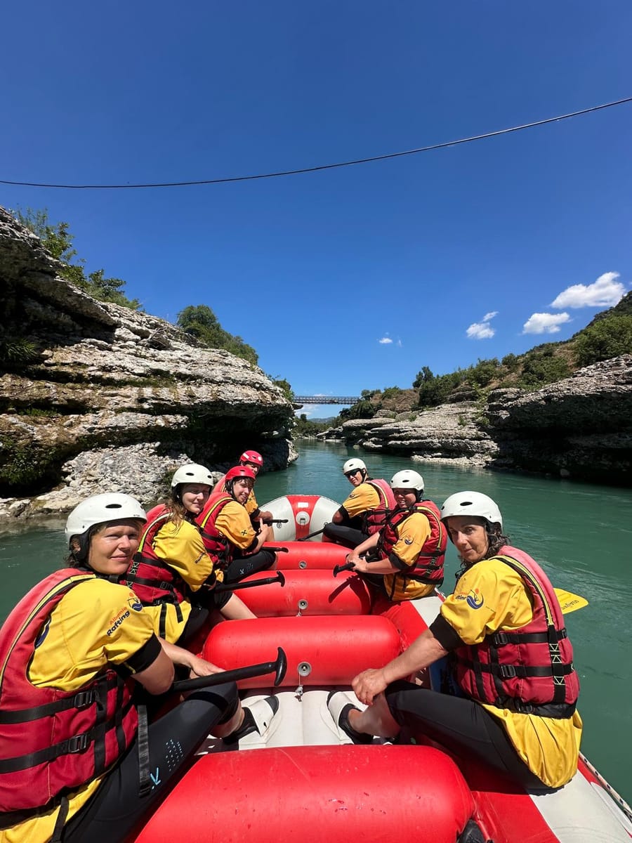 Vjosa River Rafting & Benja Hot Springs Day Trip · from Tirana, Durrës or Golem to Vjosa River & Thermal Springs · photo 8